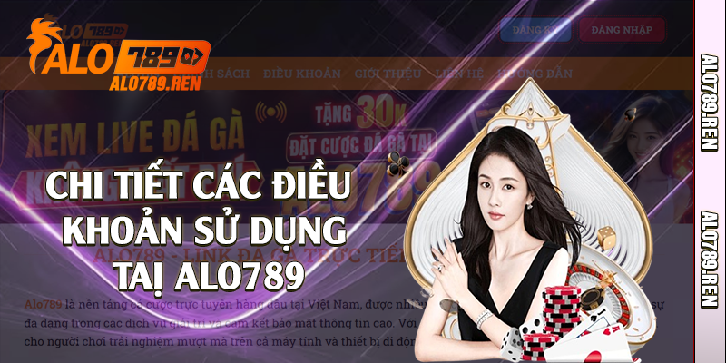 Điều Khoản Sử Dụng - Mà Bạn Cần Tuân Thủ Tại Alo789 2 Chi tiết các điều khoản sử dụng taị Alo789